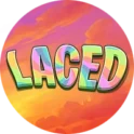 Laced video slot logo